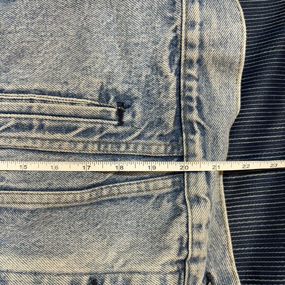 Levi's Trucker Jacket 70306-0214 Mens 44 Vintage 90s Red Tab Denim USA Made - Picture 6 of 7